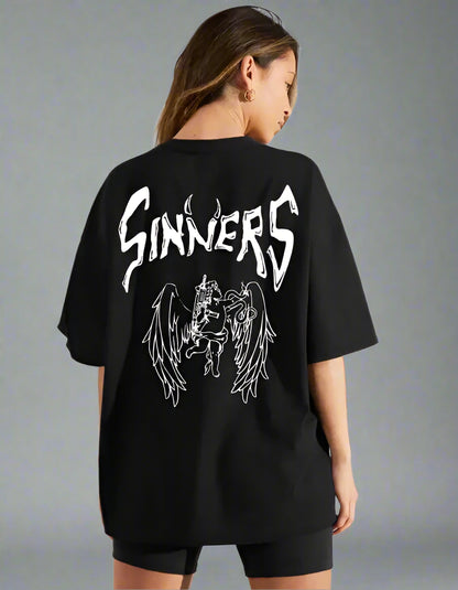 Trendy Feminine Oversized Graphic Printed T-Shirt For Women